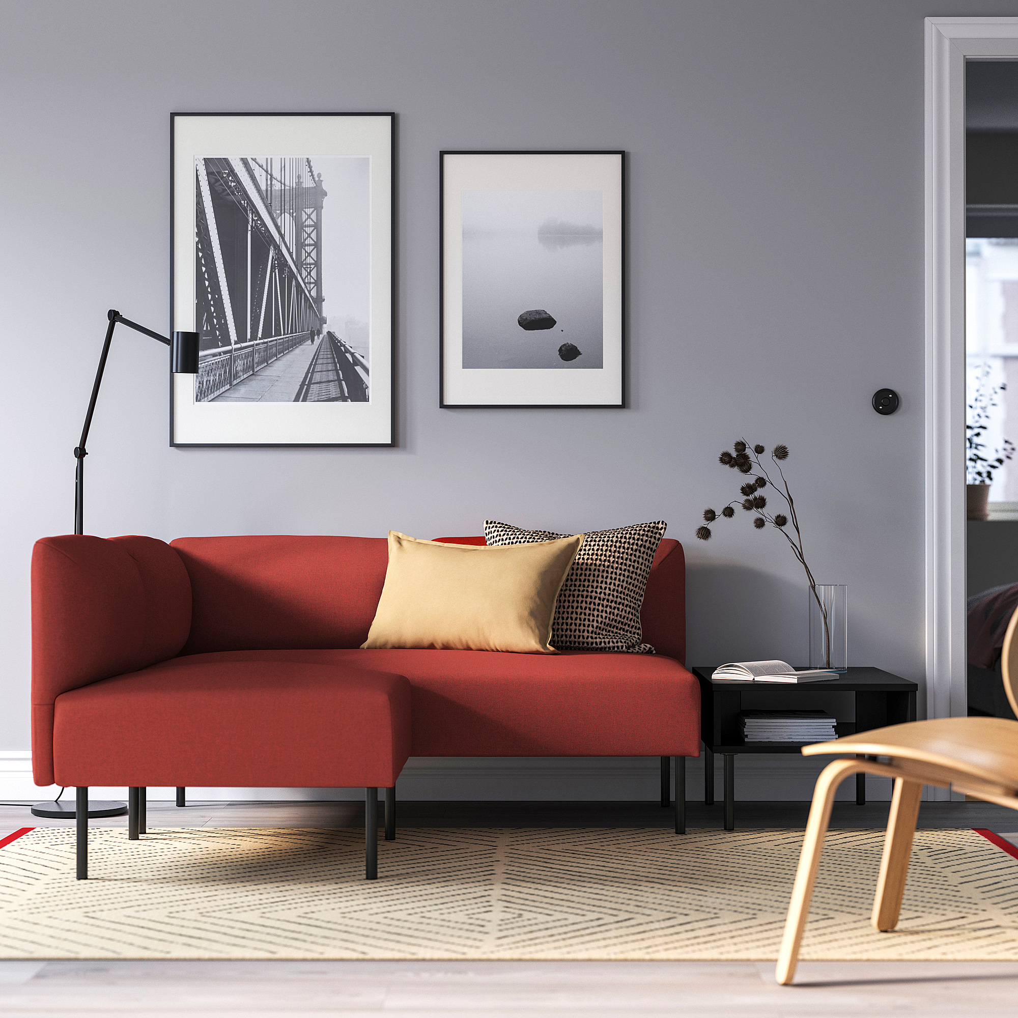 LILLEHEM modular corner sofa, 2-seat