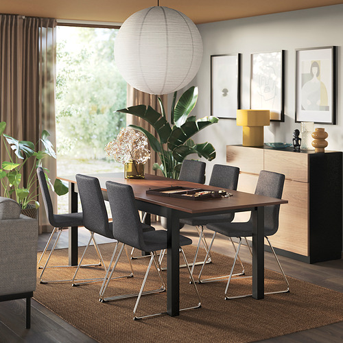 LILLÅNÄS/ÅLHULT table and 6 chairs