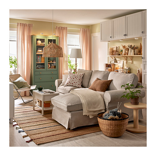 EKTORP 3-seat sofa with chaise longue