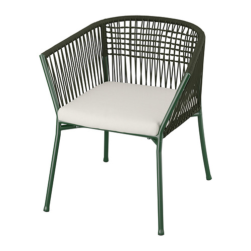 SEGERÖN chair with armrests, outdoor