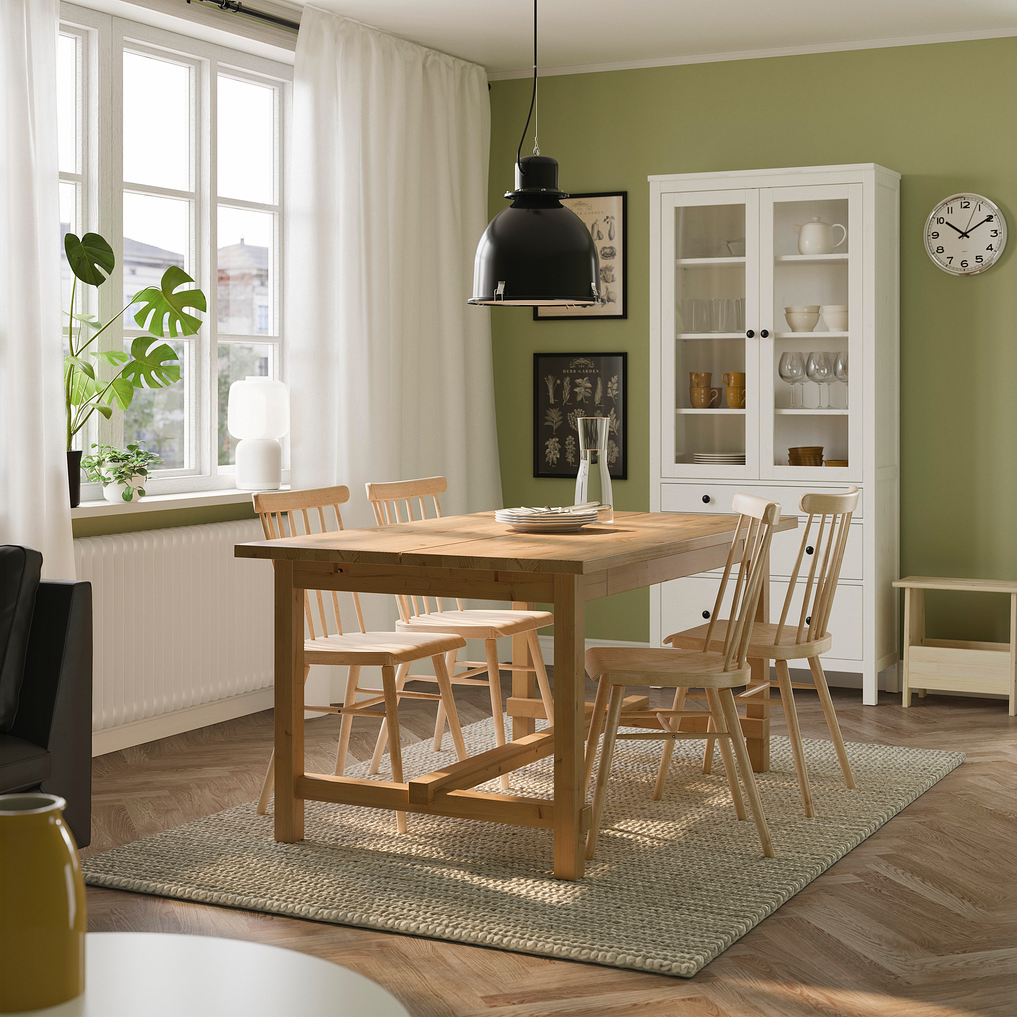 HÖGVED/NORDVIKEN table and 4 chairs