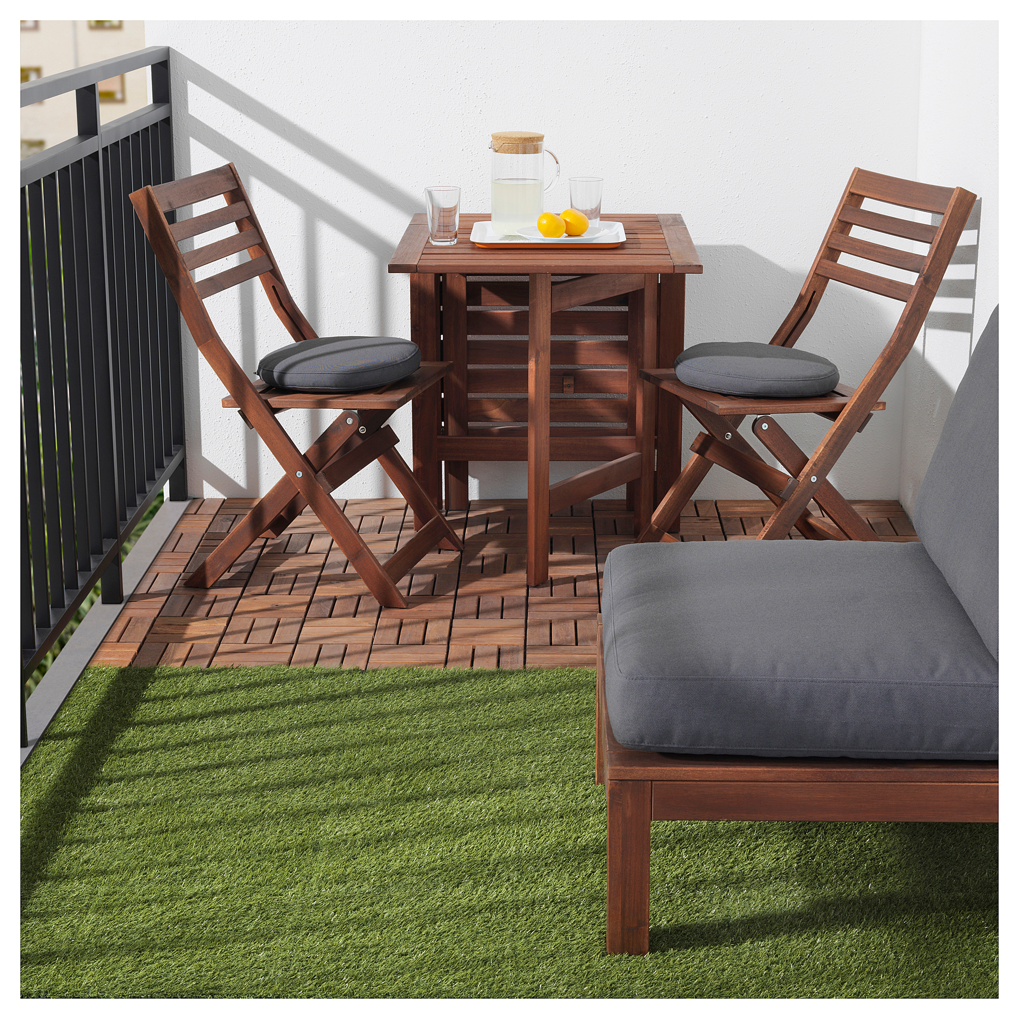 RUNNEN floor decking, outdoor, brown stained IKEA Hong Kong