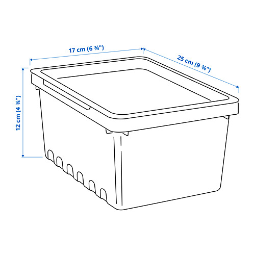 UPPSNOFSAD storage box with lid