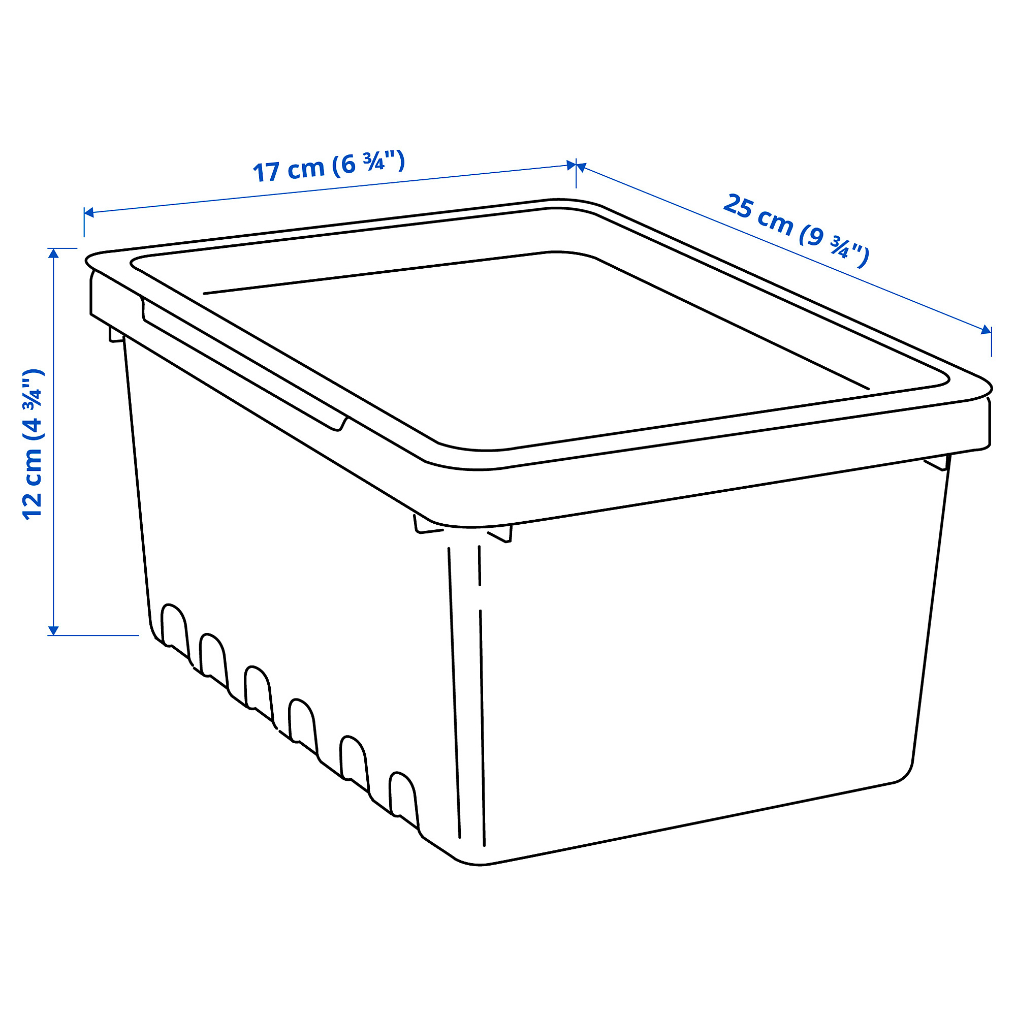 UPPSNOFSAD storage box with lid