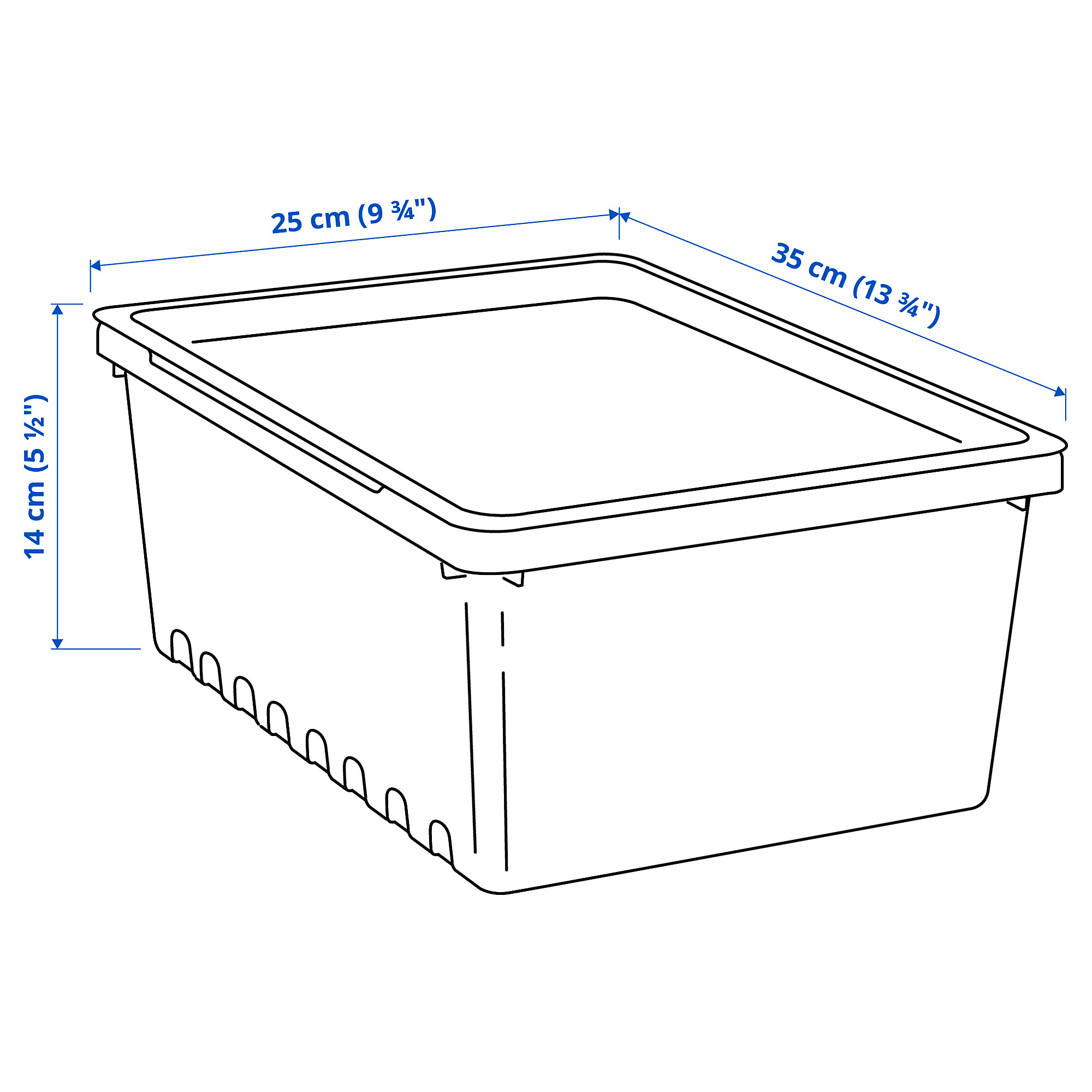 UPPSNOFSAD storage box with lid