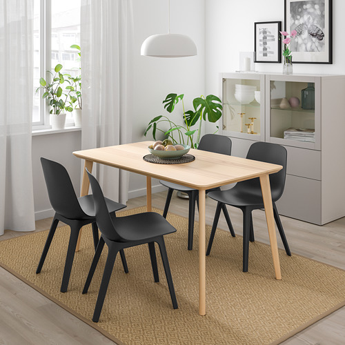 ODGER/LISABO table and 4 chairs