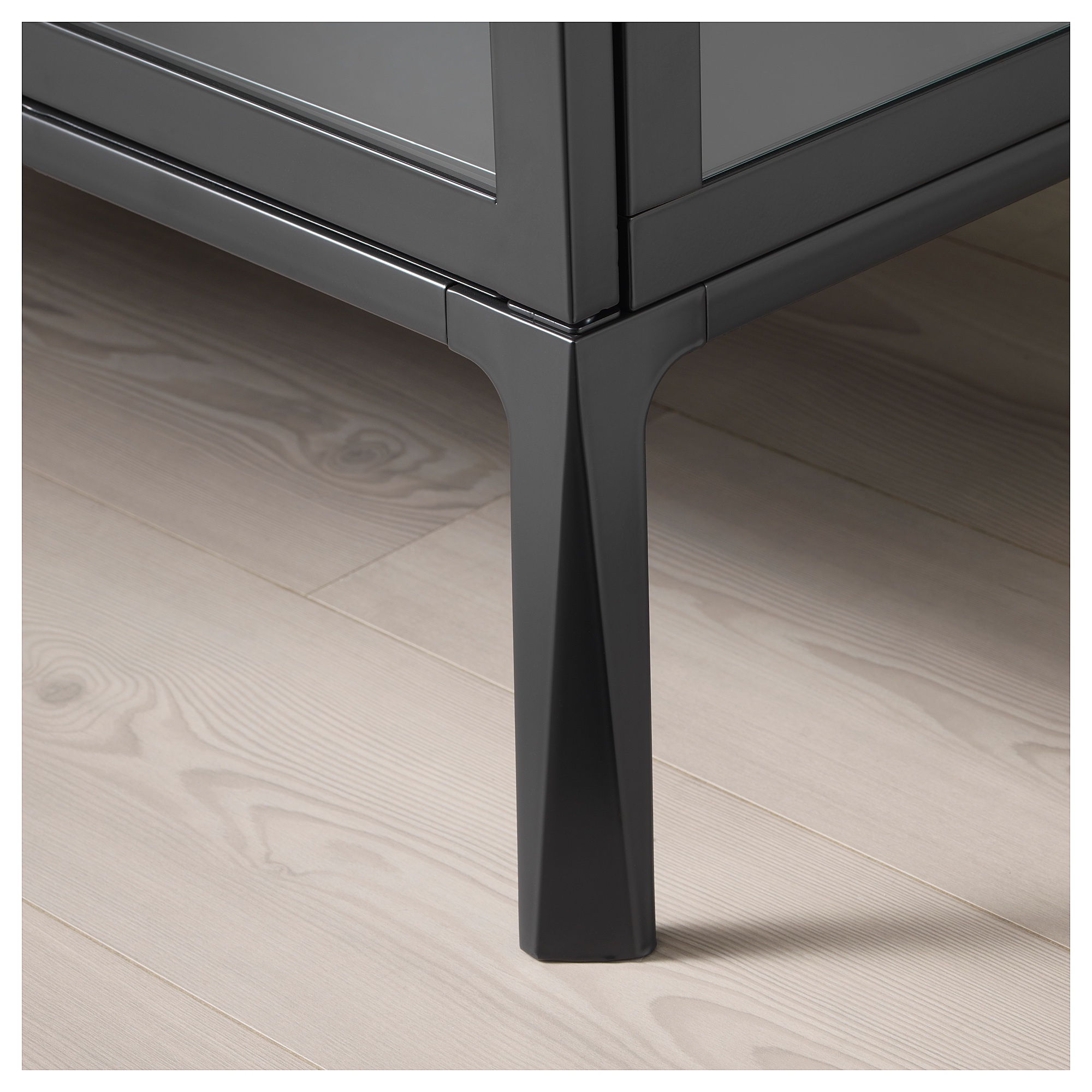 Milsbo Glass Door Cabinet Anthracite Ikea Hong Kong