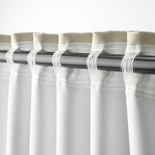 VILBORG 半遮光窗簾，一對