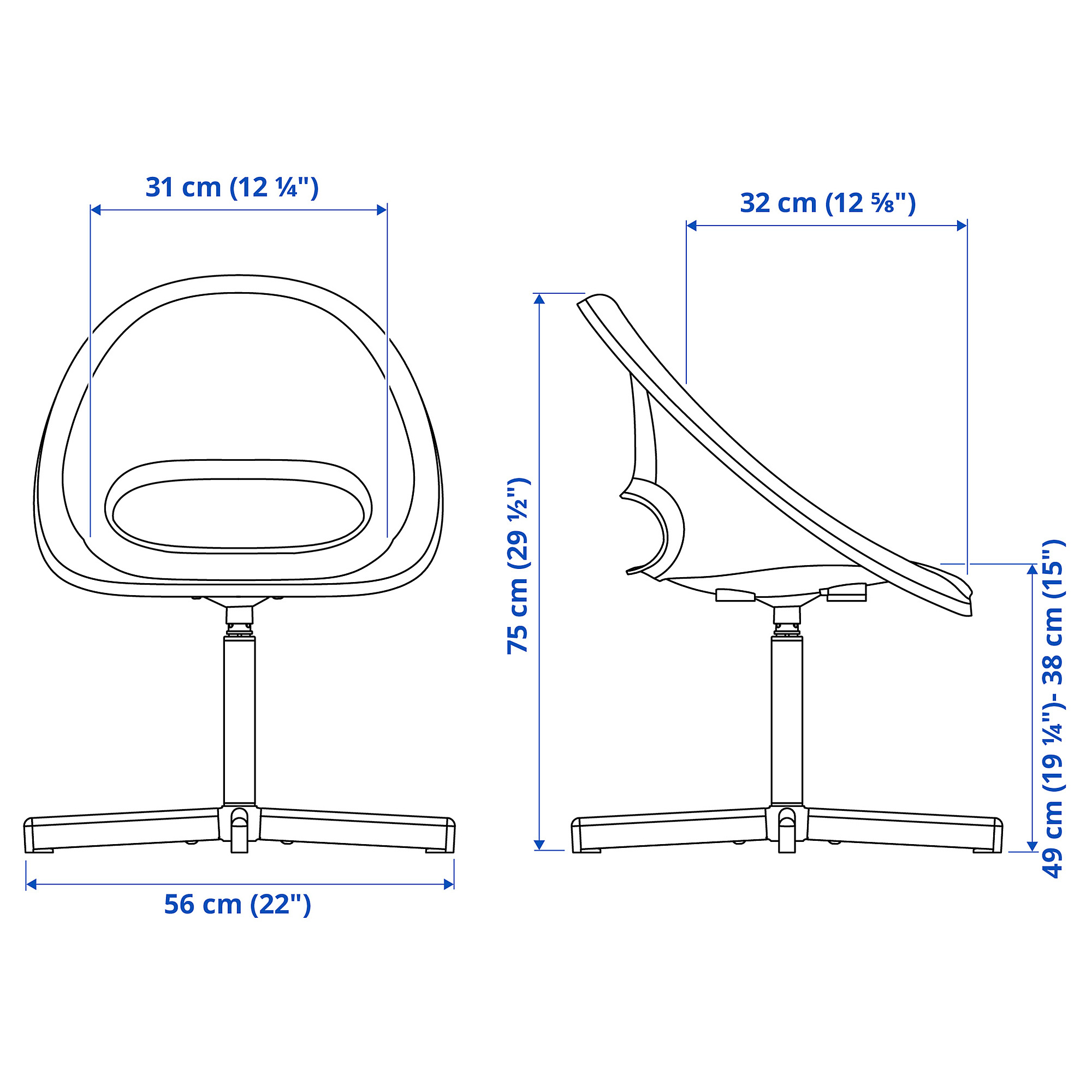 SIBBEN/LOBERGET children’s desk chair with pad