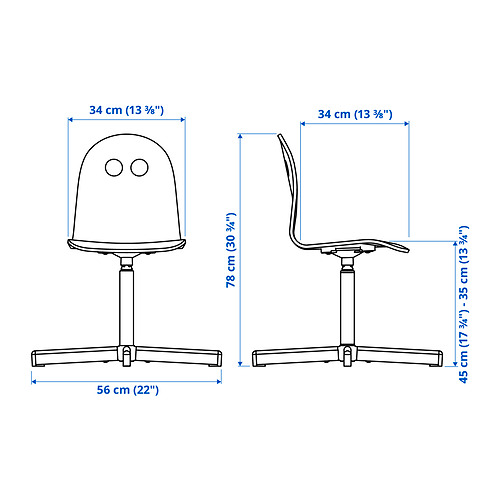 SIBBEN/VALFRED children's desk chair