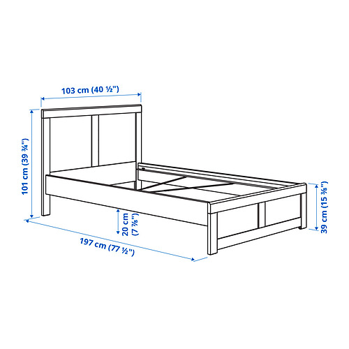 FÅGELFJÄLLET bed frame