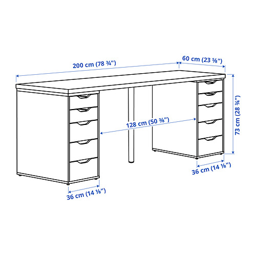 ALEX/LAGKAPTEN desk