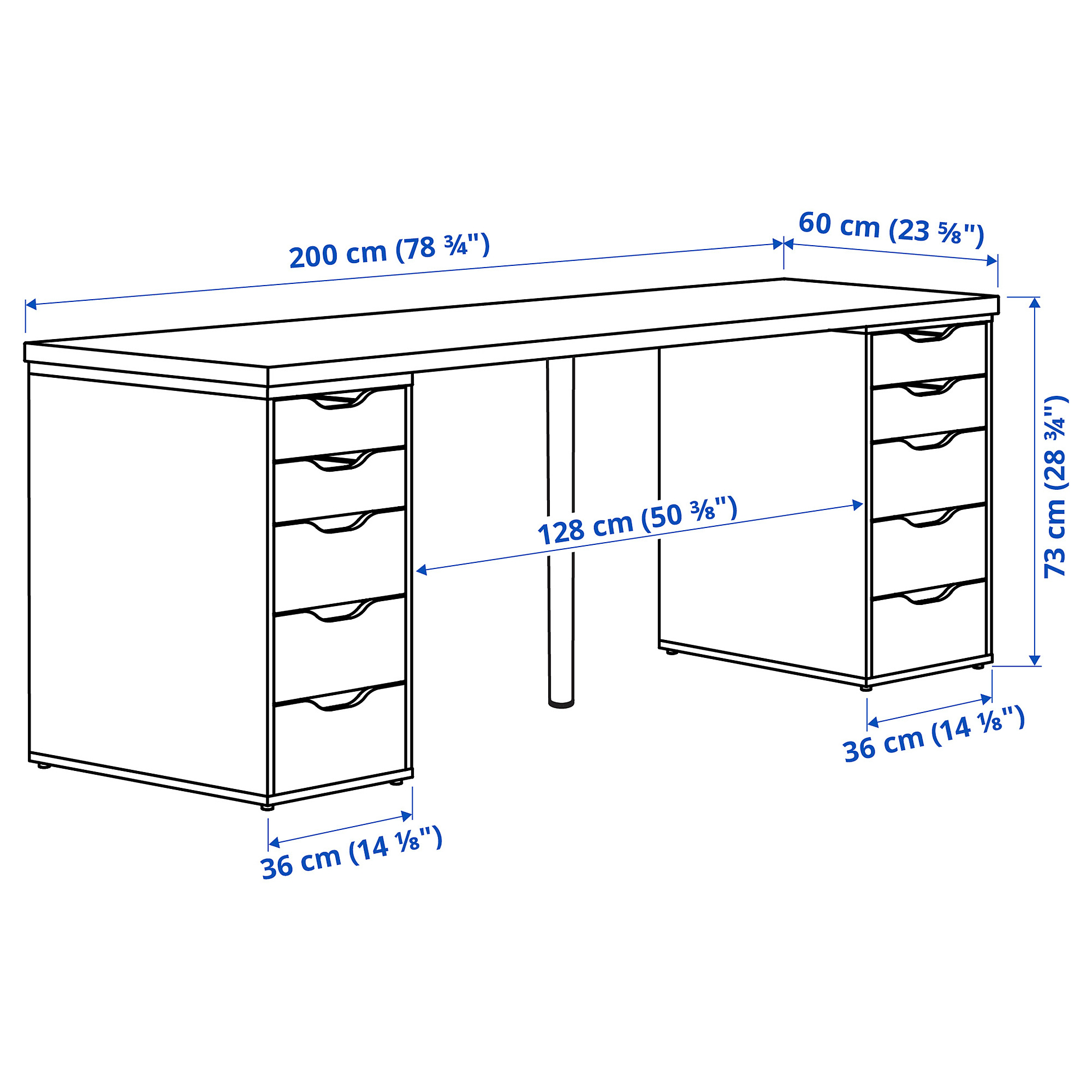 ALEX/LAGKAPTEN desk