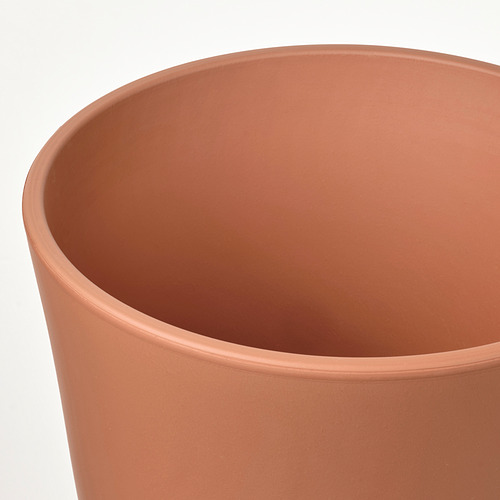 BRUNBÄR plant pot with saucer