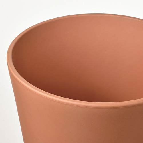 BRUNBÄR plant pot with saucer