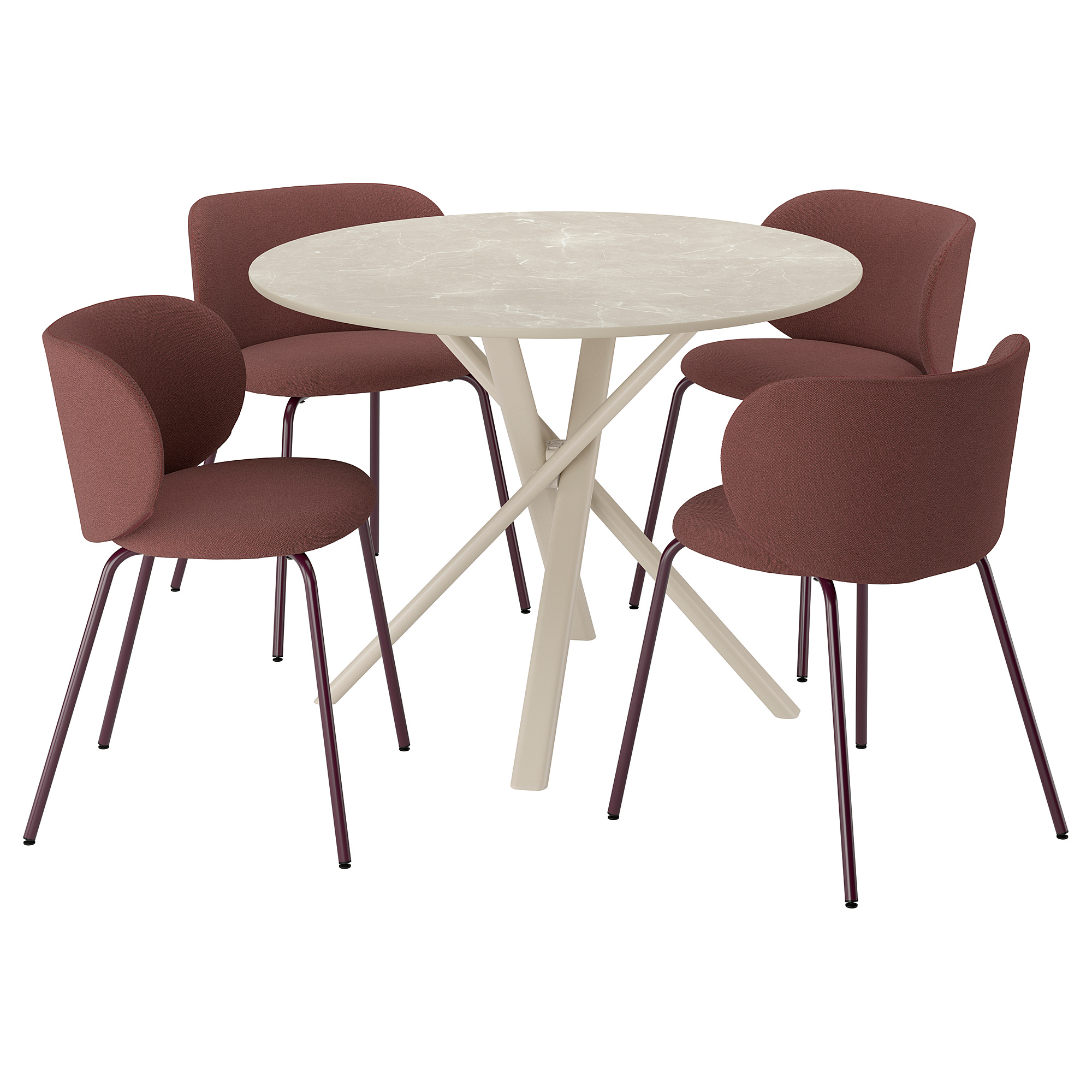 KRYLBO/NORRMJÖLE table and 4 chairs