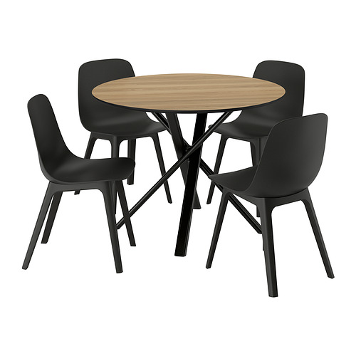 ODGER/NORRMJÖLE table and 4 chairs