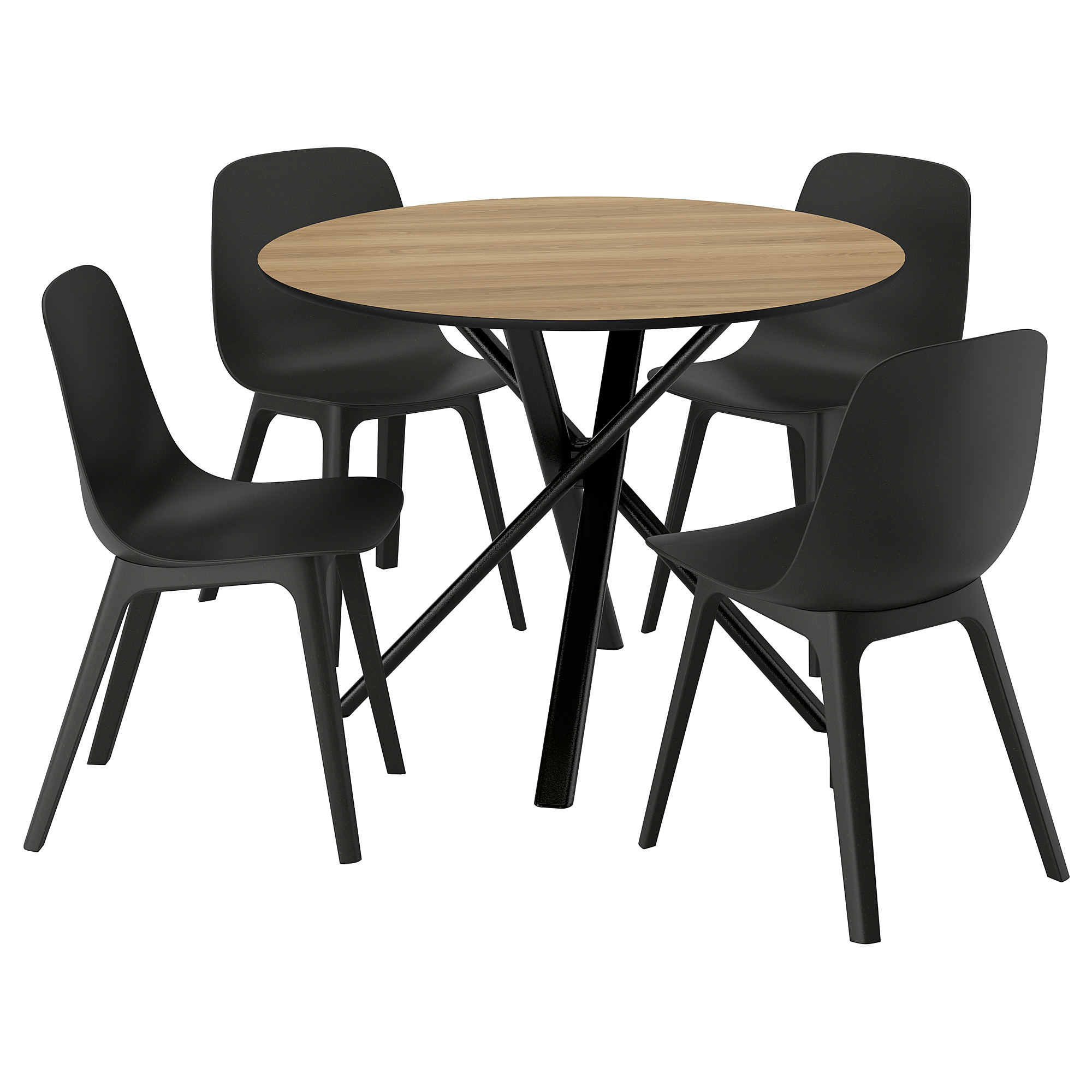 ODGER/NORRMJÖLE table and 4 chairs
