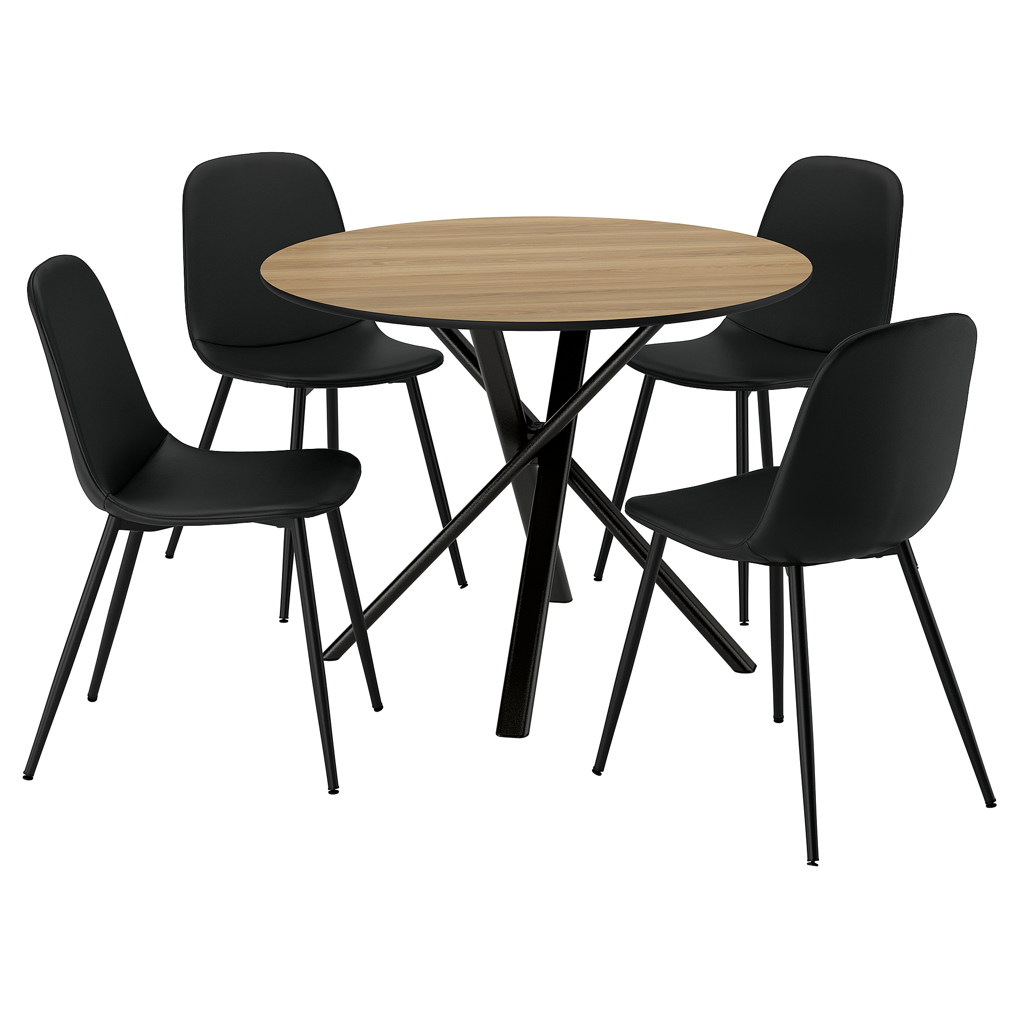 NORDMANSSKÄR/NORRMJÖLE table and 4 chairs