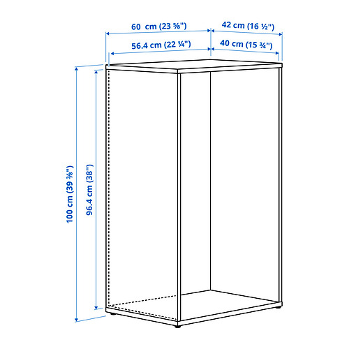 LASTARE frame with doors