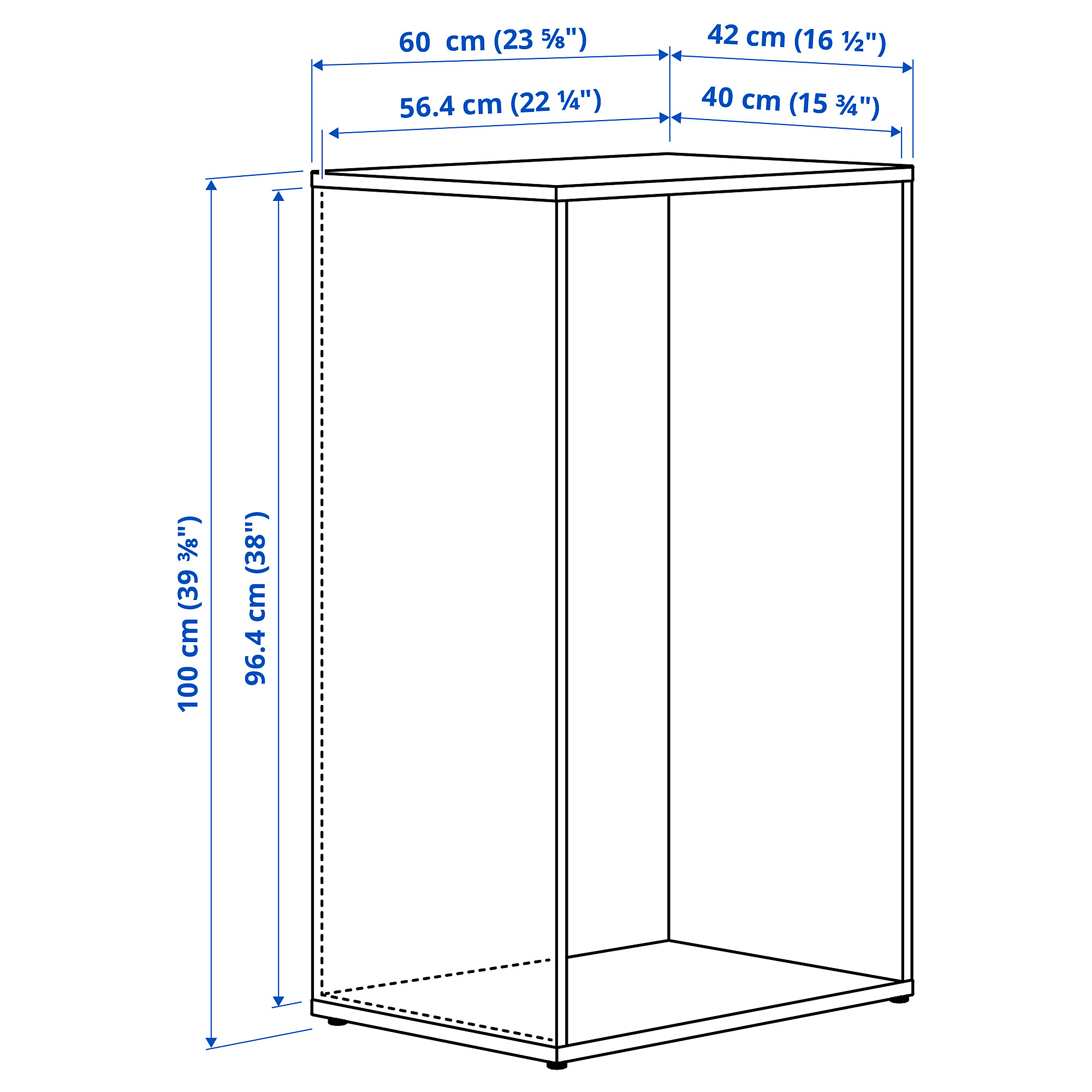 LASTARE frame with doors