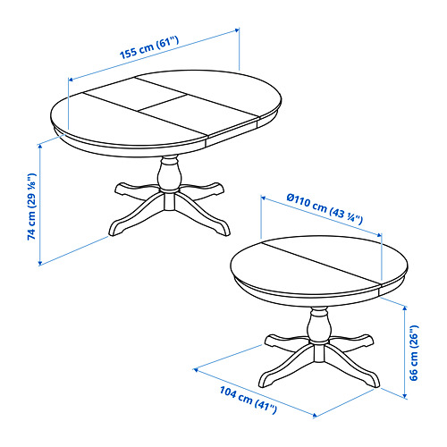 INGATORP/DANDERYD table and 4 chairs