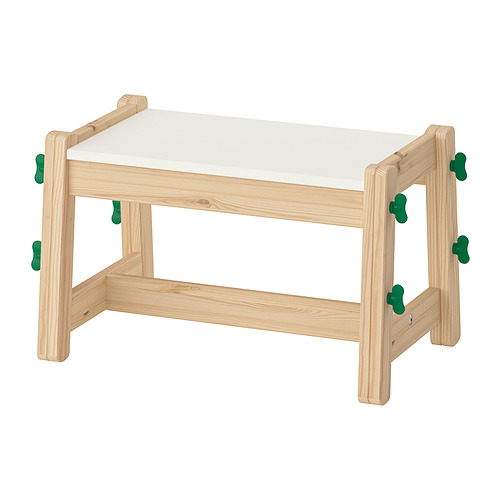 FLISAT - 兒童長凳, 可調校高度/綠色 | IKEA 香港及澳門 - PE989276_S4