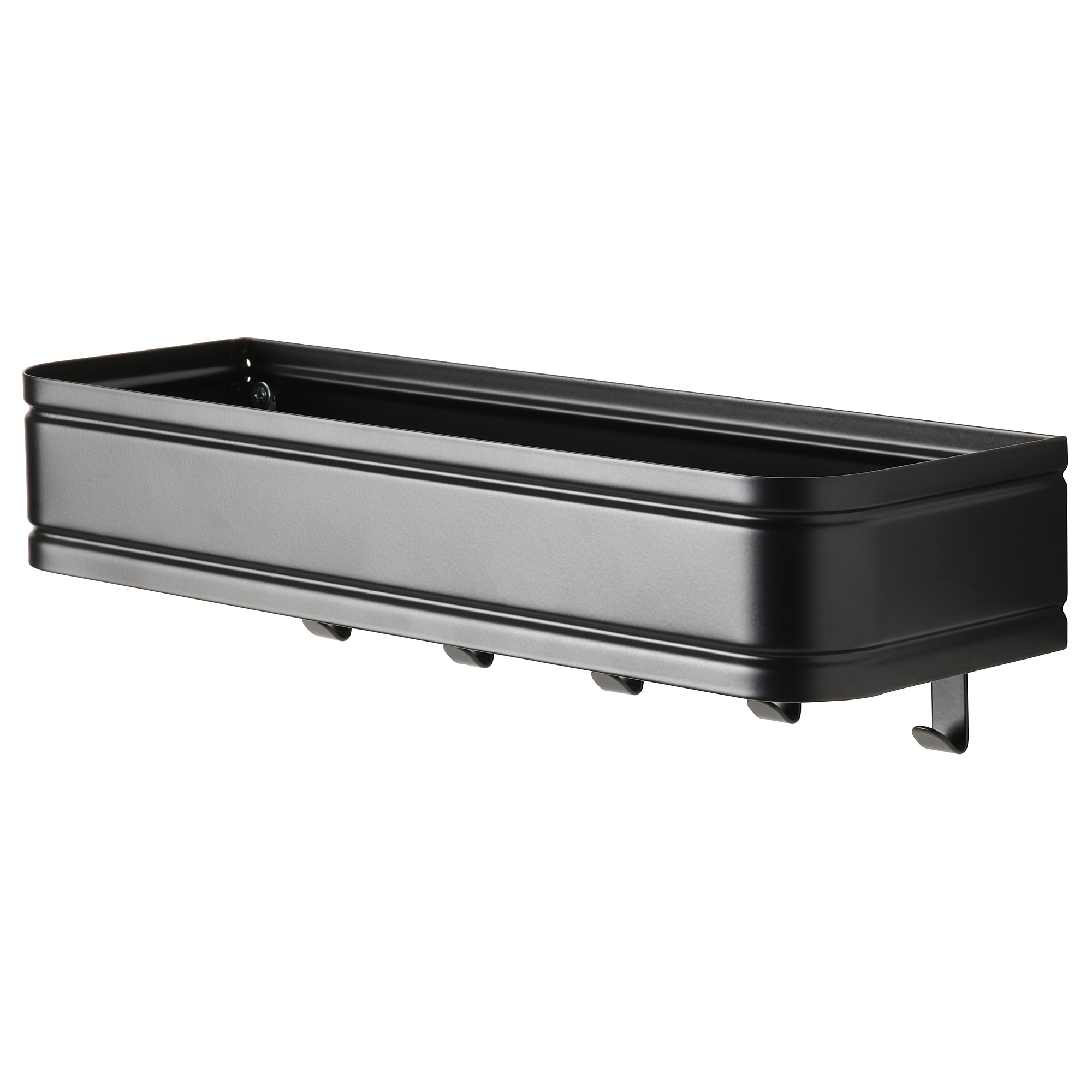 LILLASJÖN wall shelf with 5 hooks