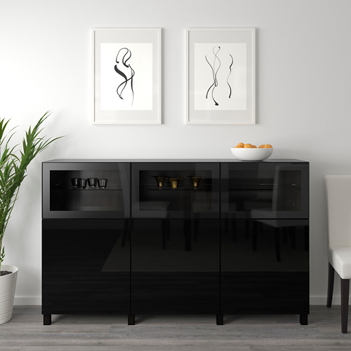 BESTÅ storage combination with doors