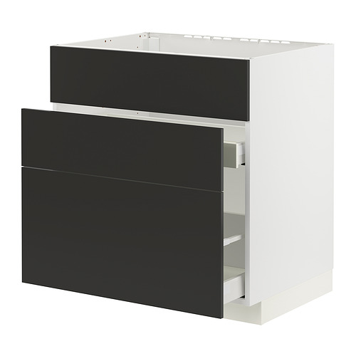 METOD/MAXIMERA base cab f sink+3 fronts/2 drawers