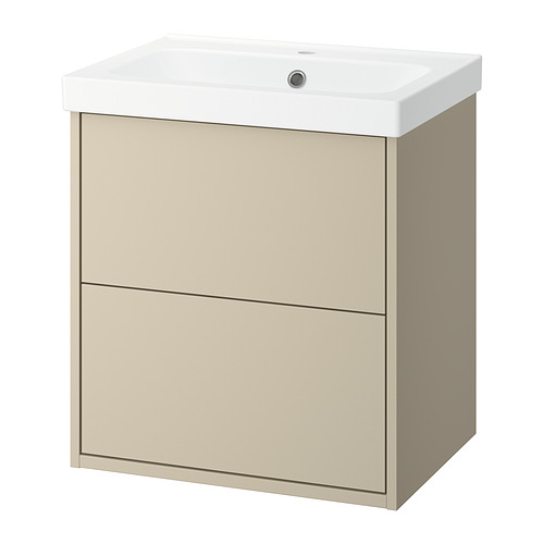 HAVBÄCK/ORRSJÖN - wash-stnd w drawers/wash-basin, beige, 62x49x69 cm | IKEA Hong Kong and Macau - E1020874_S4