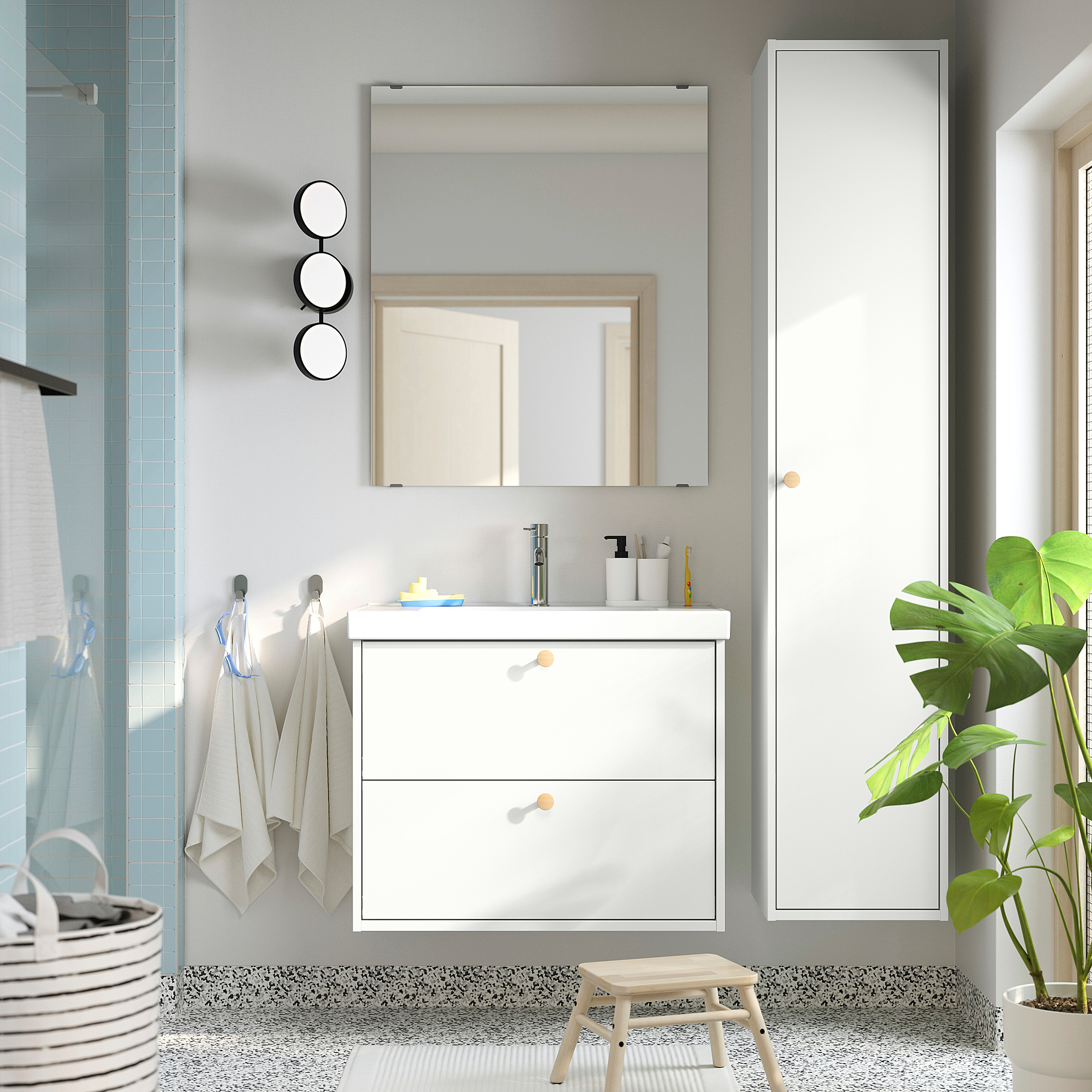 HAVBÄCK/ORRSJÖN wash-stnd w drawers/wash-basin
