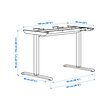 TRAVSPORT underframe sit/stand f table tp, el