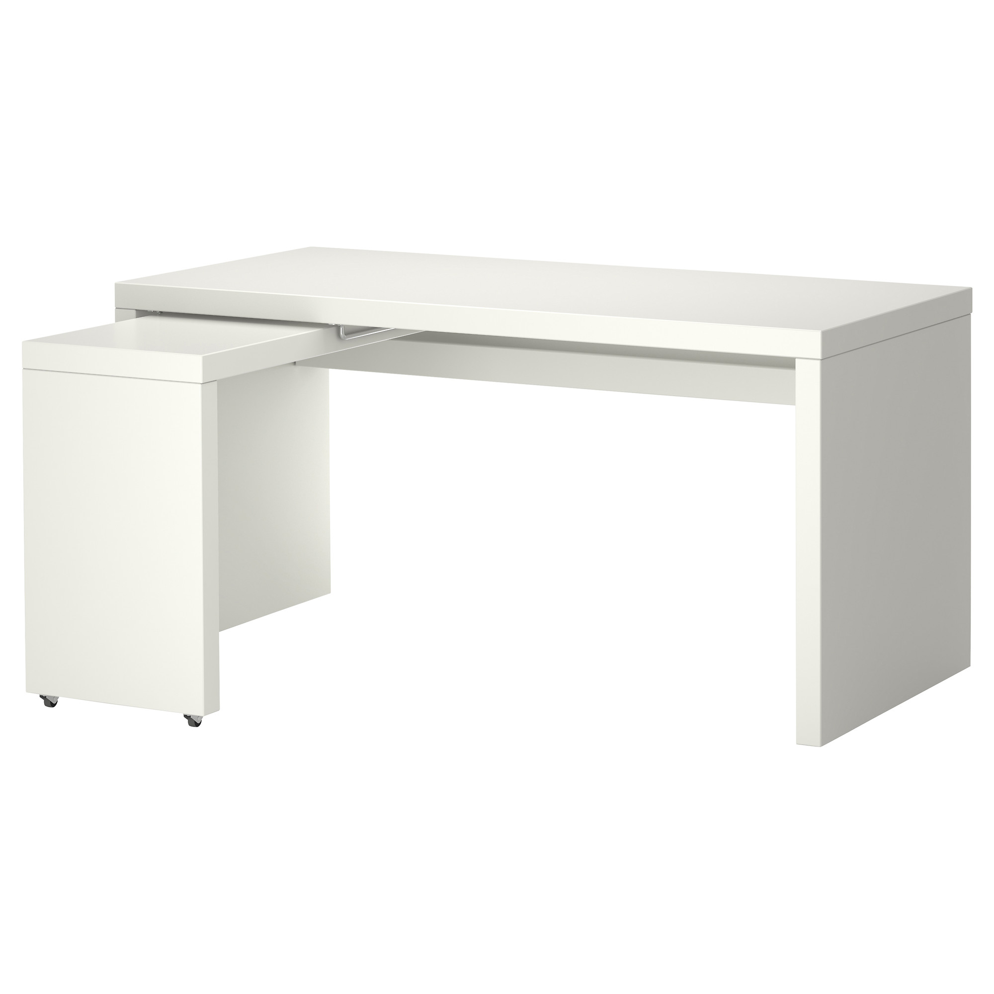 Malm Desk With Pull Out Panel White Ikea Hong Kong