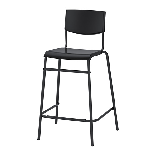 STIG bar stool with backrest