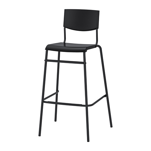 STIG bar stool with backrest