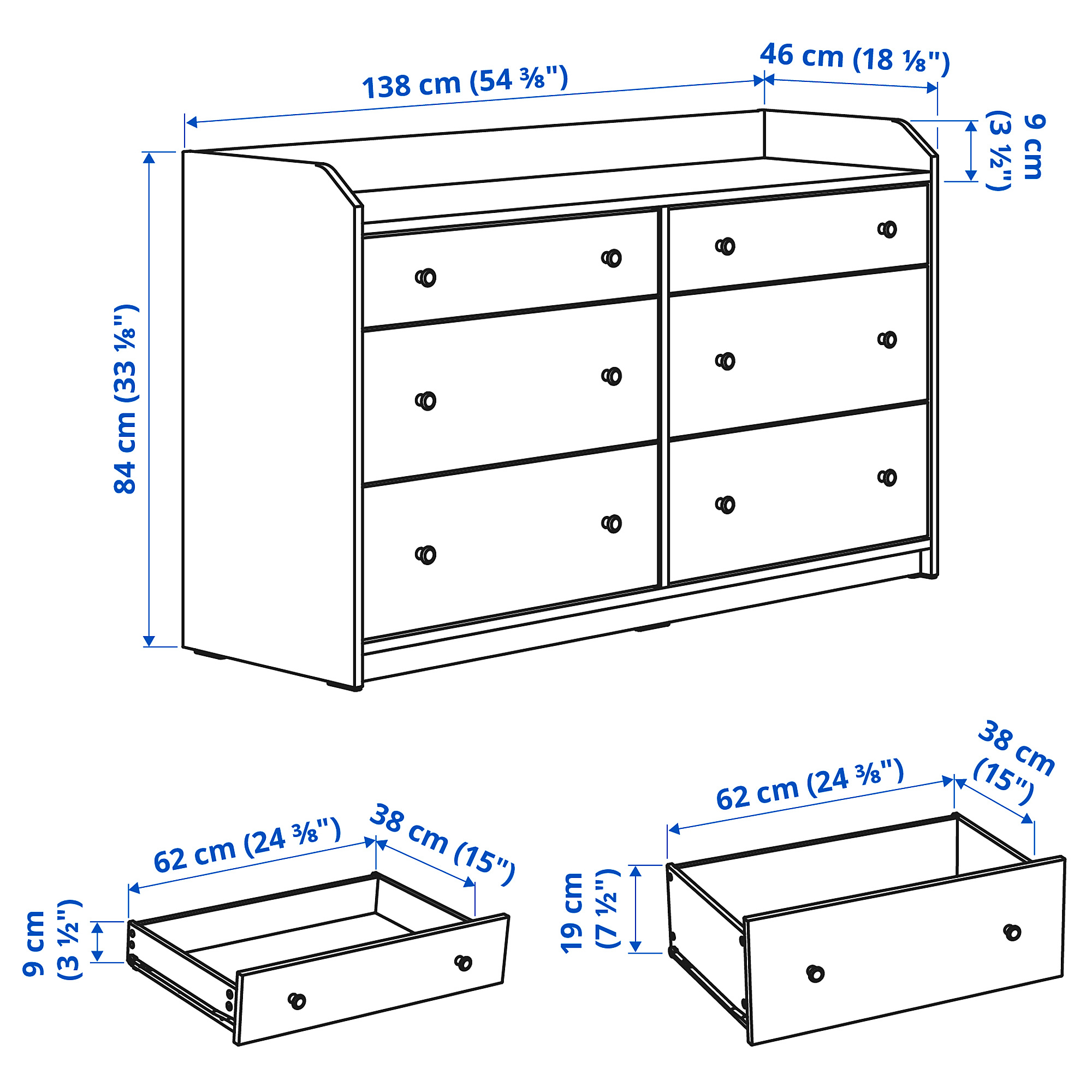 HAUGA 睡房傢具 2件套裝