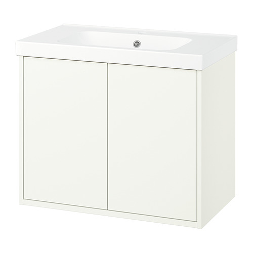 HAVBÄCK/ORRSJÖN - wash-stnd w doors/wash-basin, white, 82x49x69 cm | IKEA Hong Kong and Macau - E1020932_S4