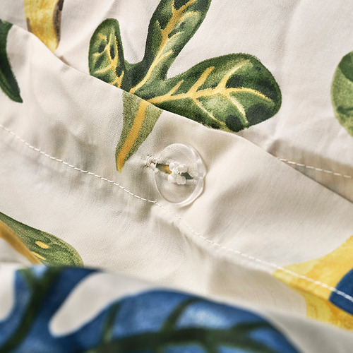 KRONBUSKE duvet cover and 2 pillowcases