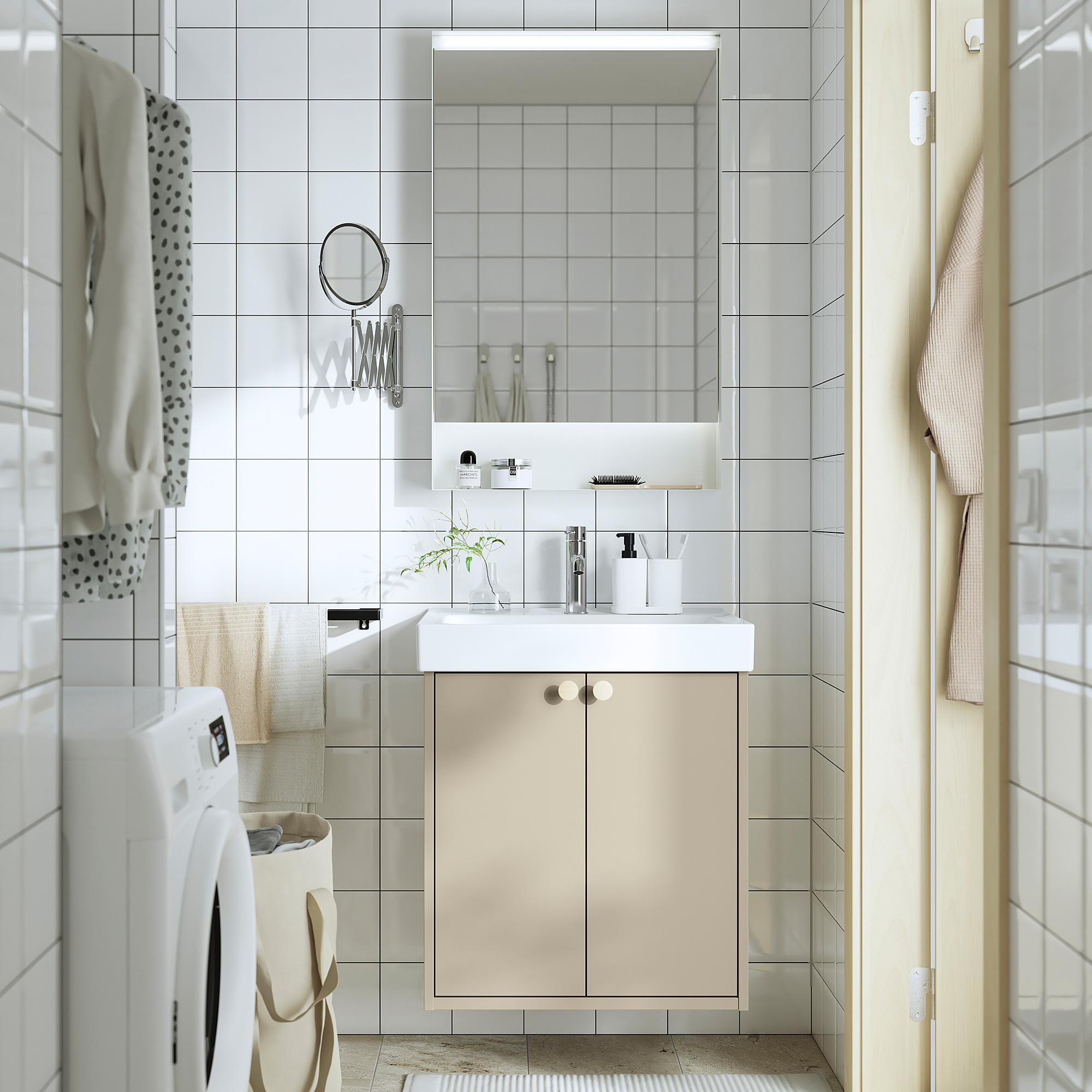 HAVBÄCK/ORRSJÖN wash-stnd w drs/deep wash-basin
