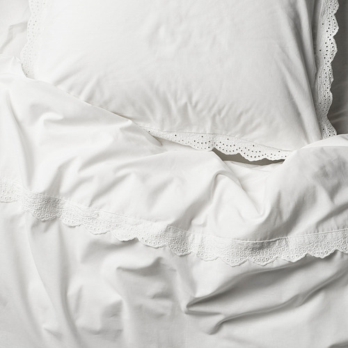 BIRGITTARÖNN duvet cover and 2 pillowcases