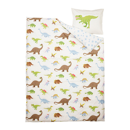 JÄTTELIK duvet cover and pillowcase