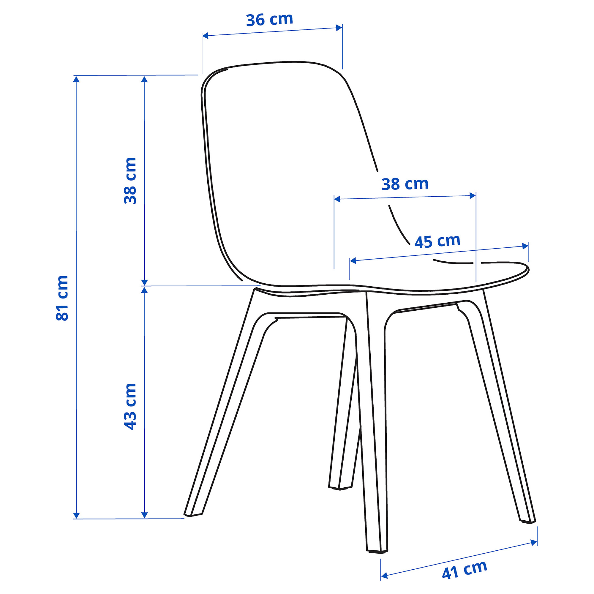 ODGER/STRANDTORP table and 6 chairs