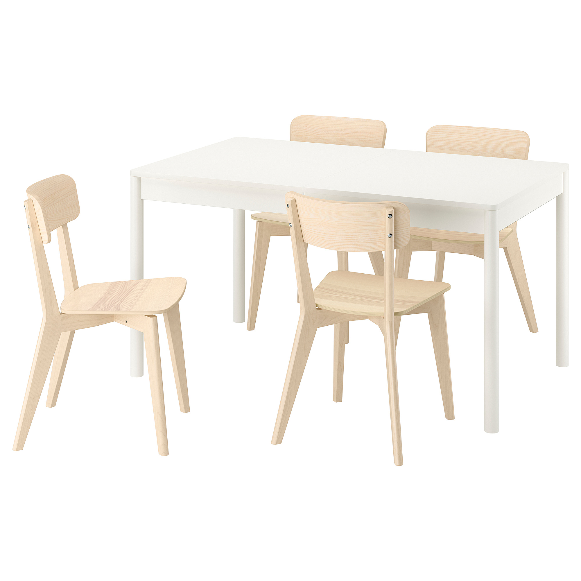 TONSTAD/LISABO table and 4 chairs