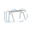 TROTTEN underframe sit/stand f table tp, el