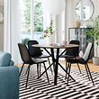 NORDMANSSKÄR/NORRMJÖLE table and 4 chairs