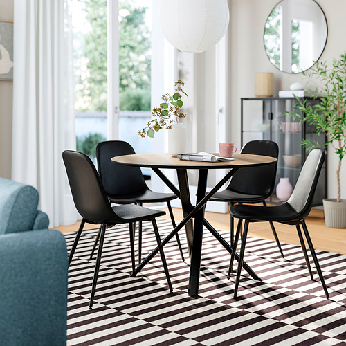 NORDMANSSKÄR/NORRMJÖLE table and 4 chairs