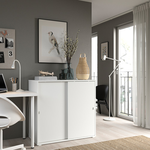 VIHALS cabinet with sliding doors