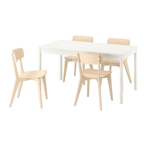 TONSTAD/LISABO table and 4 chairs
