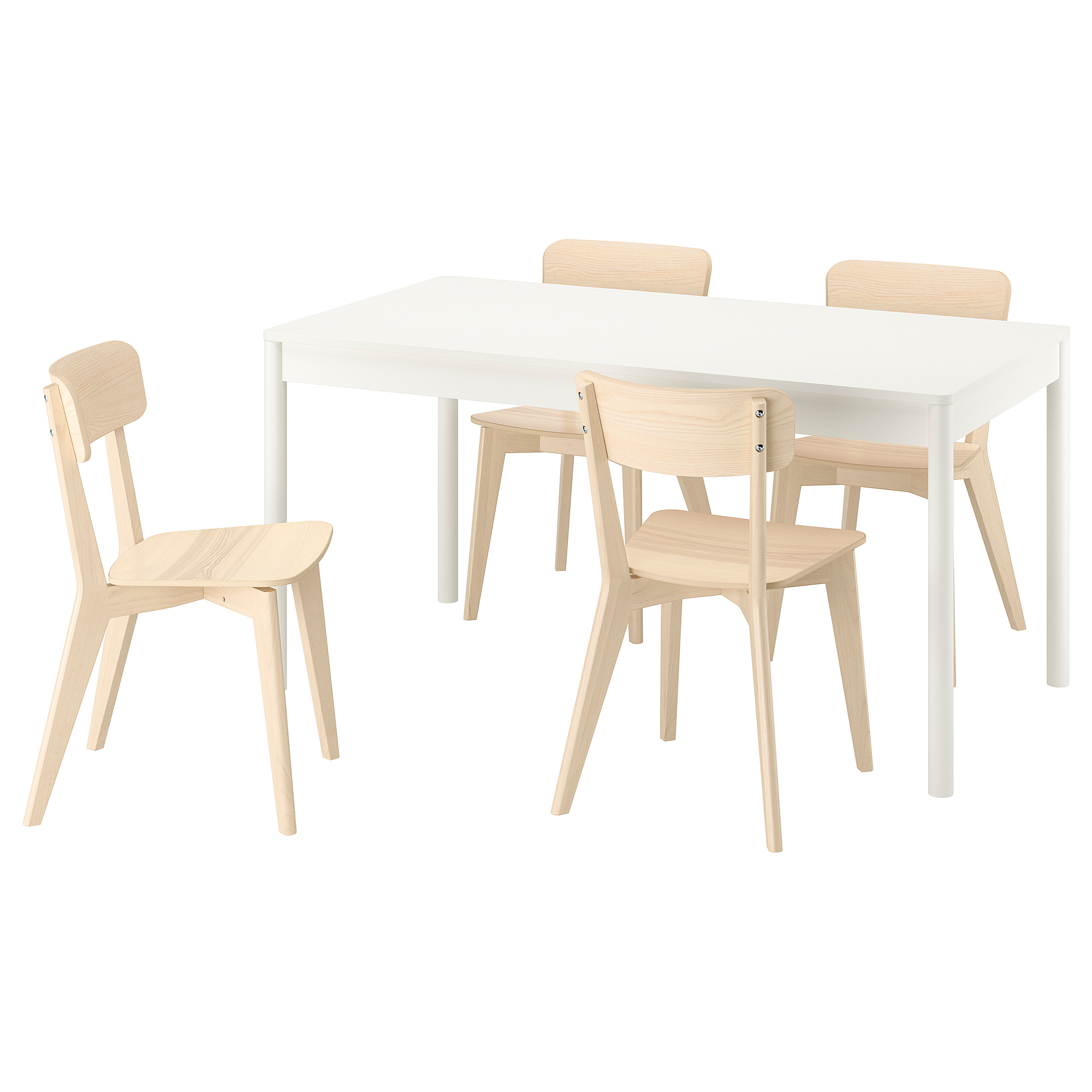 TONSTAD/LISABO table and 4 chairs